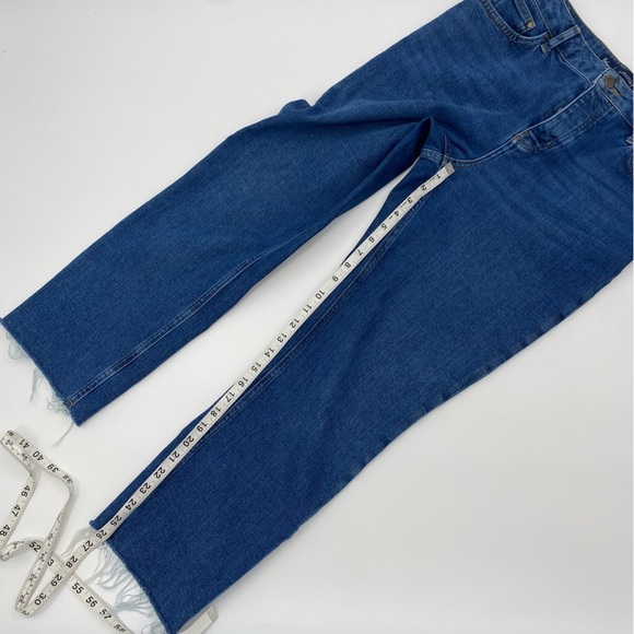 Boden Straight leg Button Fly Jeans Raw Hem size 8 - Picture 9 of 11